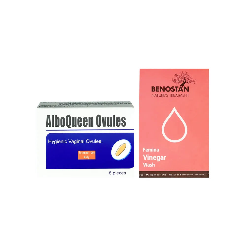 albo queen pack with benostan feminine wash – daily personal care