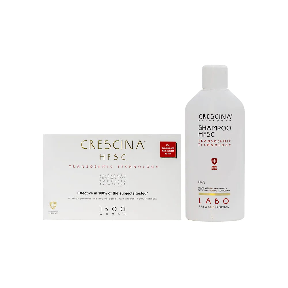 OFFER TRANSDERMIC 1300 WOMEN 10+10 VIALS + TRANSDERMIC MAN SHAMPOO