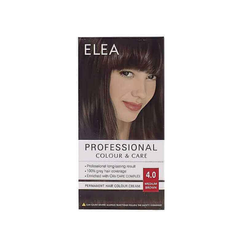Elea Hair Color Cream 4/0 Medium Brown 123ml