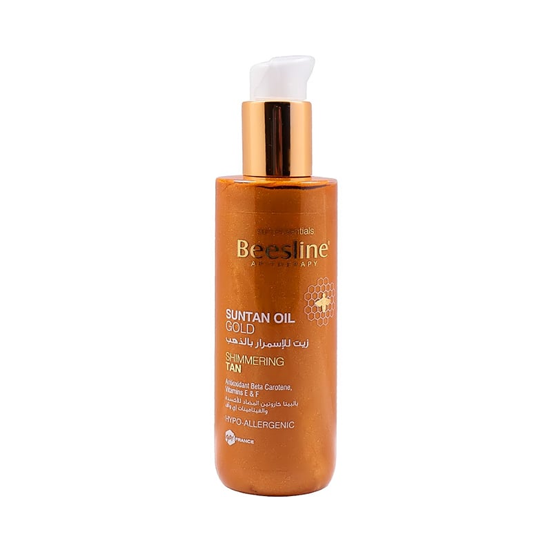 Beesline Suntan Oil Gold Shimmering Tan 200Ml