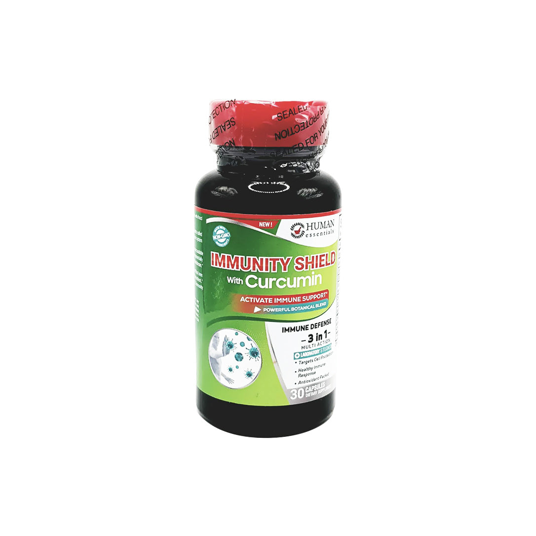 Human Essentials Immunity Shield with Curcumin Caps 30'S