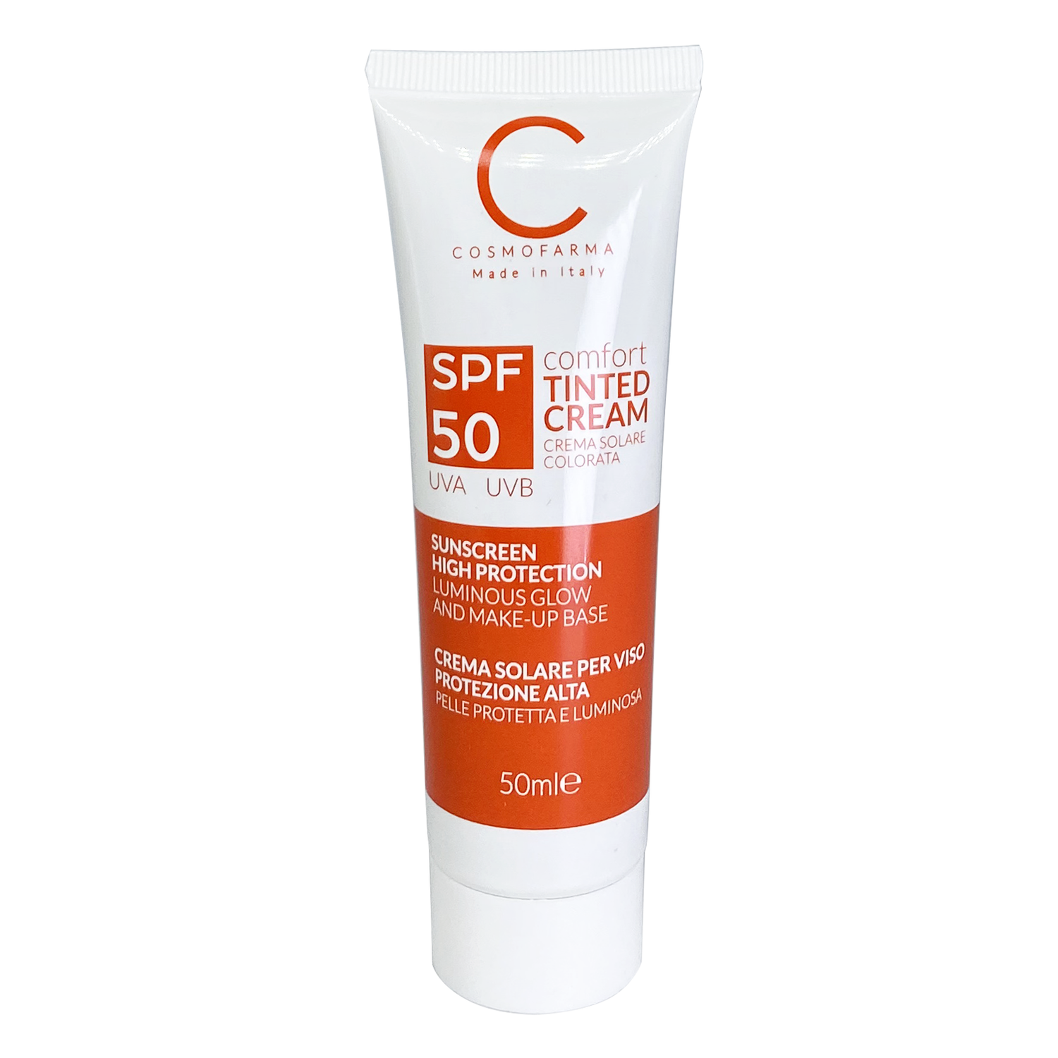 كريم ملون للحماية من الشمس بعامل حماية من الشمس SPF 50 من كوزمو، 50 مل