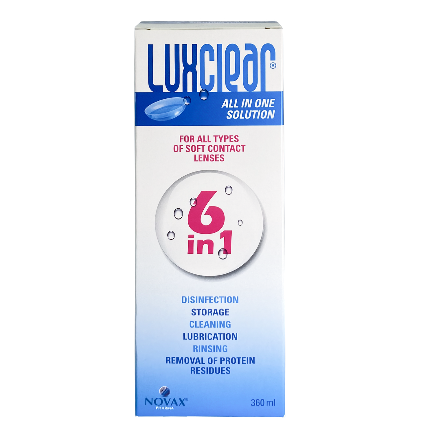 Lux Clear Contact Lenses Solution (360 ml) - Beauty Vitamins