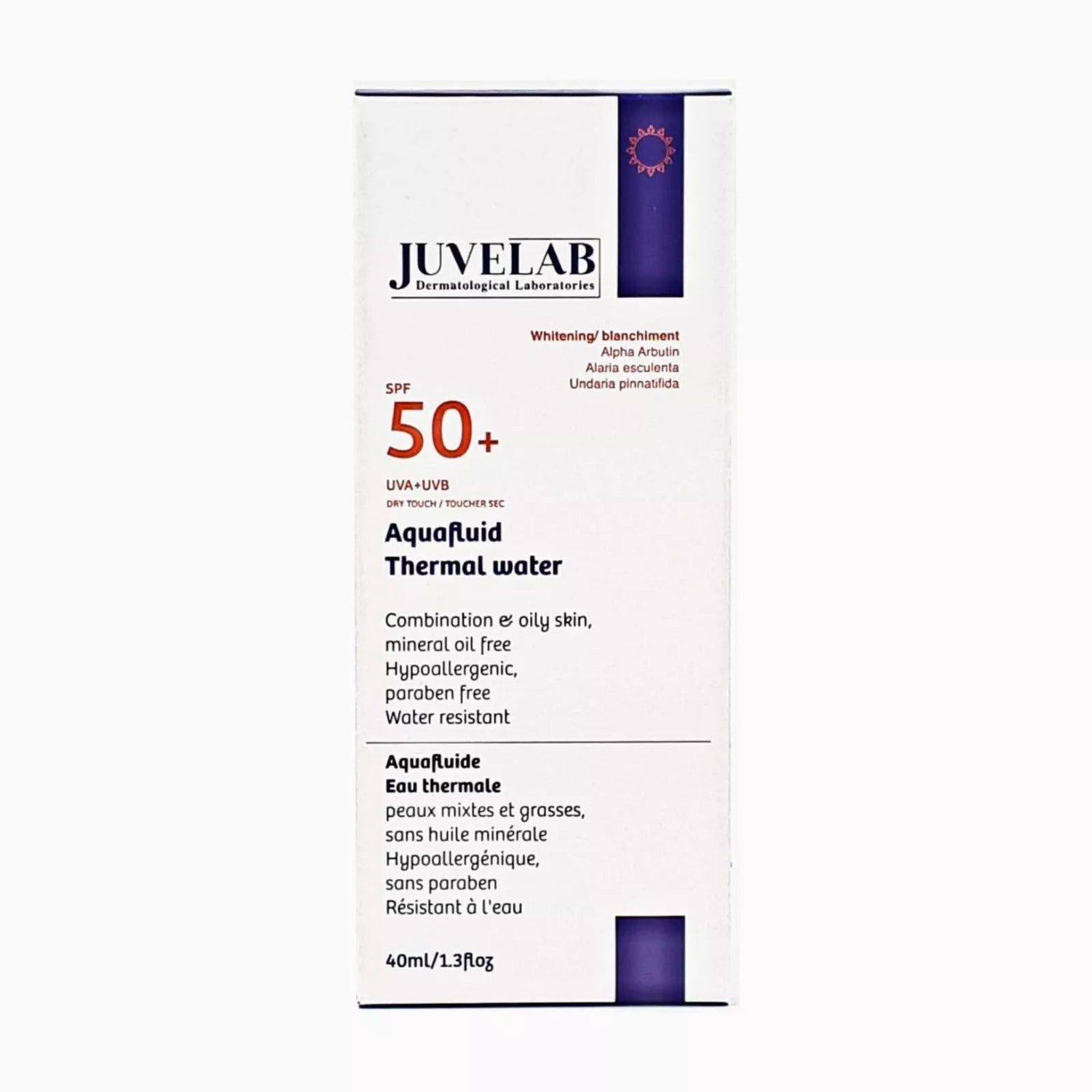 Juvelab SPF +50 Whitening Aquafluid 40 ml