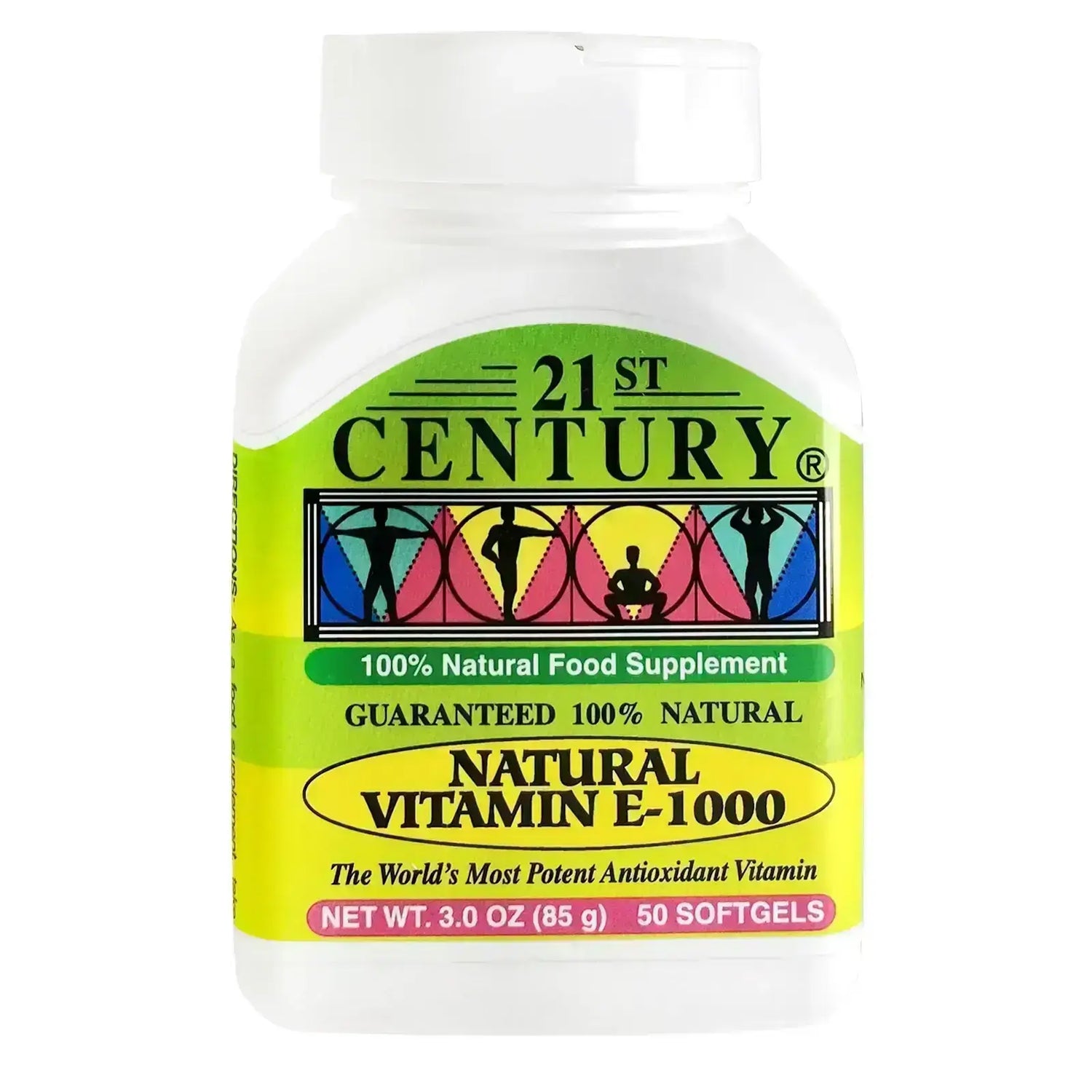 21St Cent Nat Vit E 1000 -50's softgel