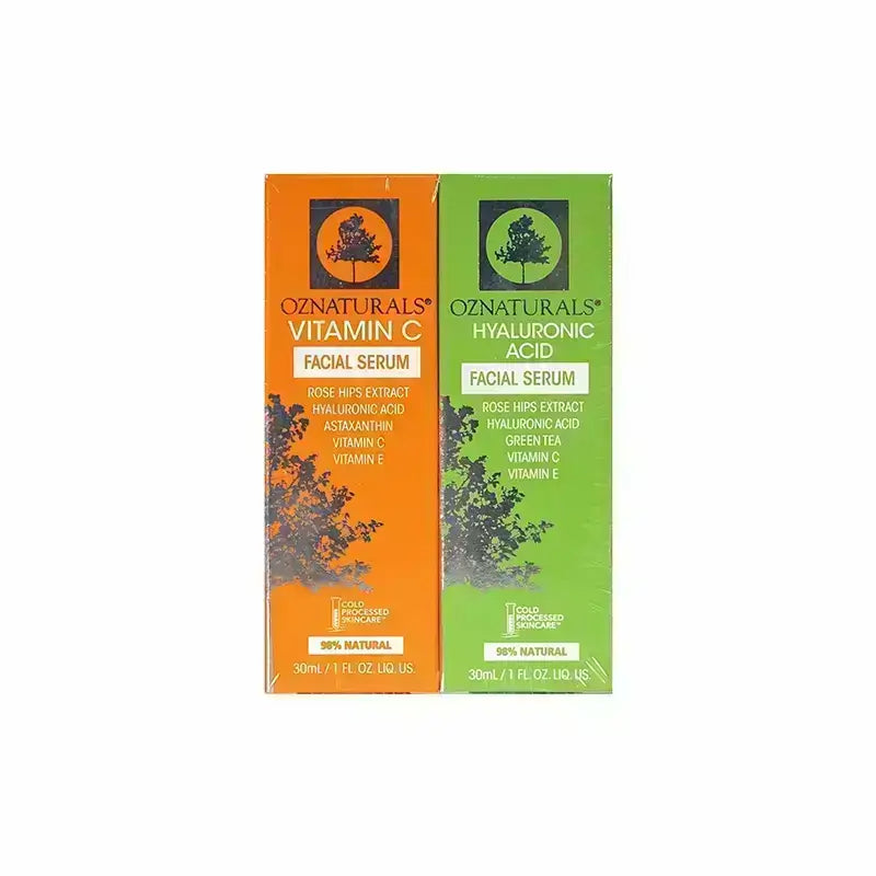 OZ Naturals Vitamin C 30 ml + Hyaluronic Acid 30 ml Serum Offer Pack