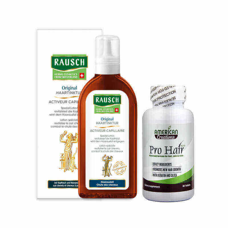 (Package to stimulate hair Growth (Pro Hair + Rausch Hair