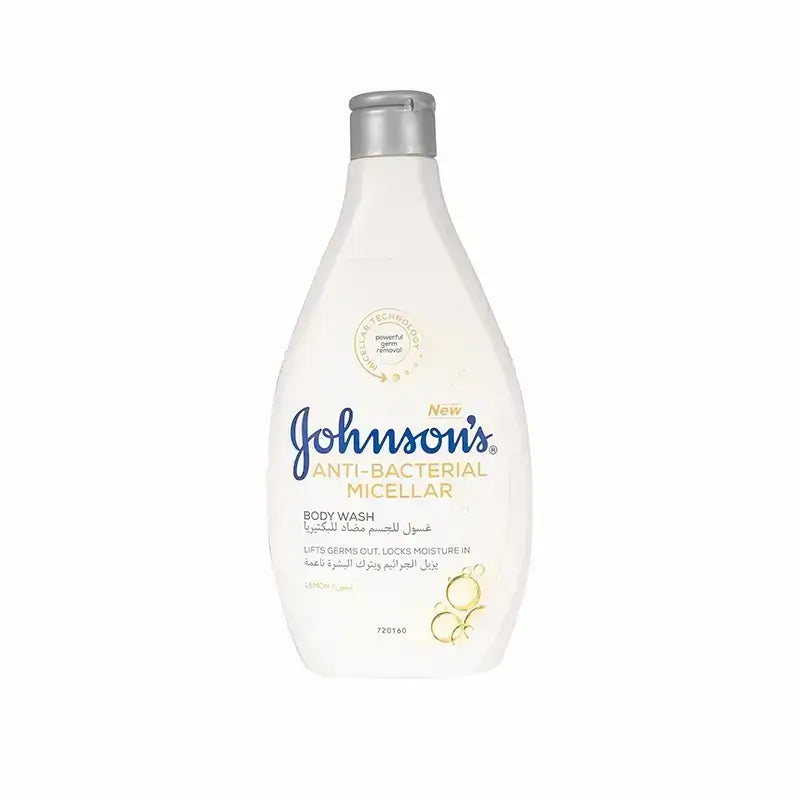 JOHNSONS A/B MICELLAR LEMON BDYWSH-12x400ML