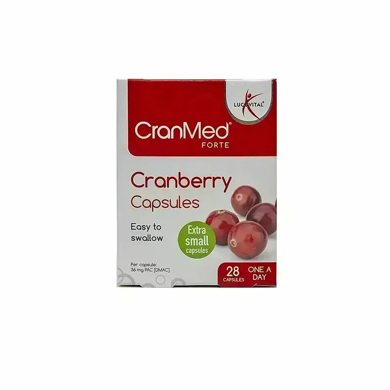 CranMed Forte cranberry capsules for urinary tract and bladder support