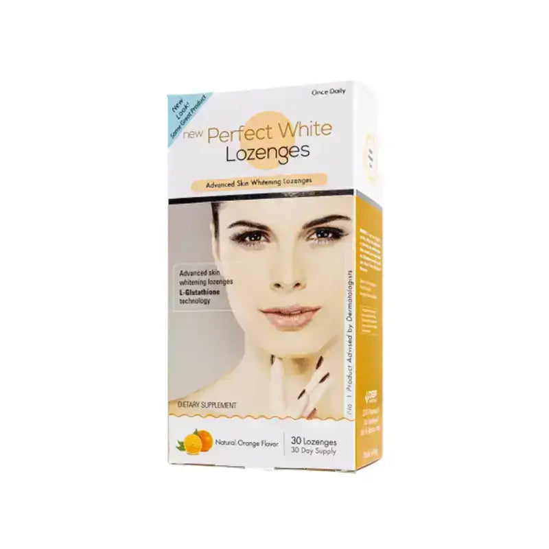 Perfect White Lozenges - Orange Flavor (30 Pcs) - Beauty Vitamins