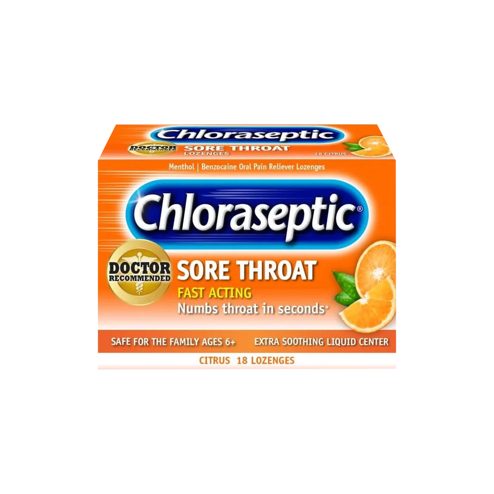 Chloraseptic Citrus Lozenges 18'S for sore throat