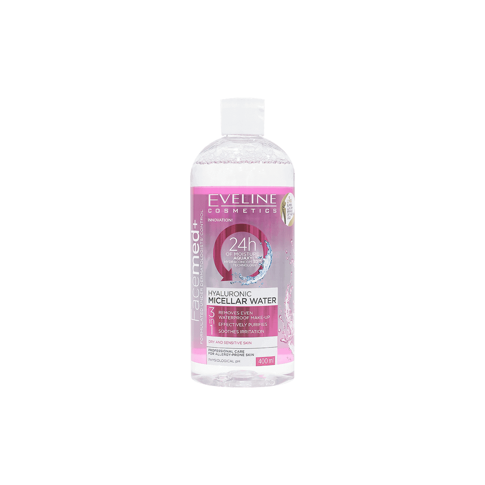 Eveline 3In1 Hyaluronic Micellar Water 400 ml