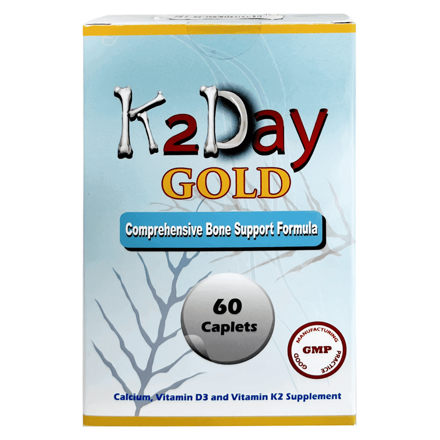 K2Day Gold Caplets - 60's - Beauty Vitamins