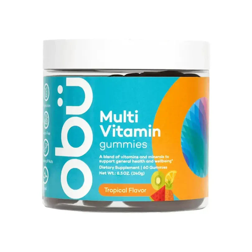 Obu Multivitamin Gummies for Adults - Tropical Flavor - 60 Gummies