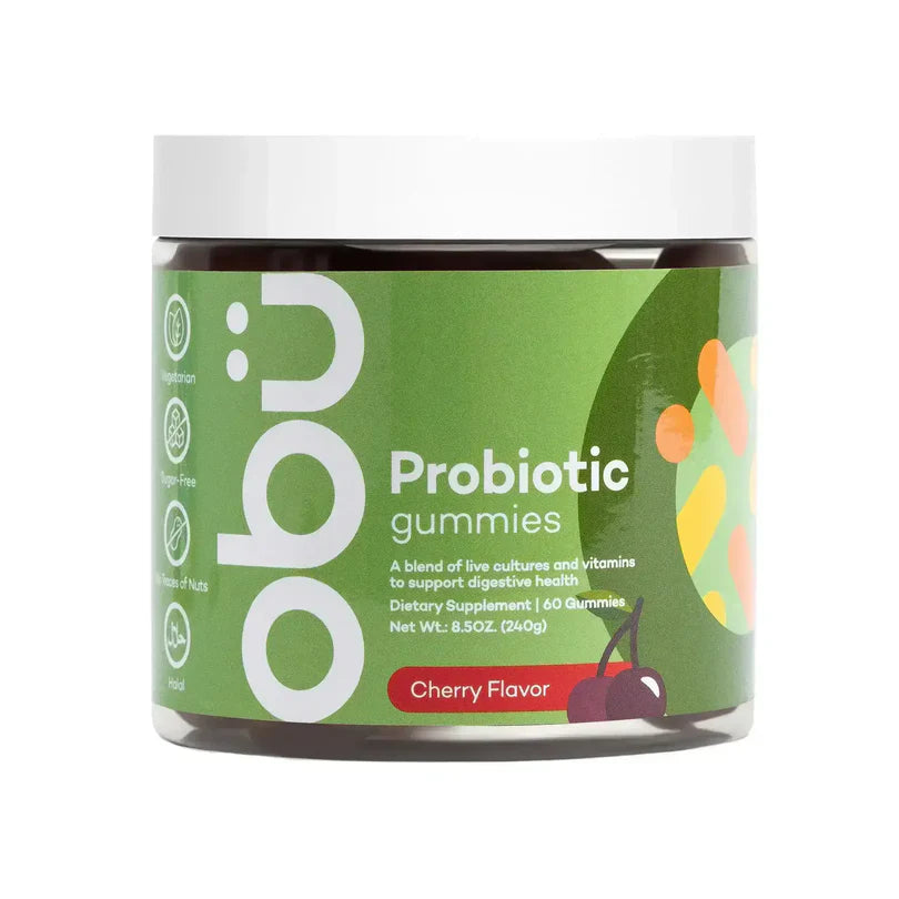 Obu Probiotic Gummies with Cherry Flavor - 60 Pieces