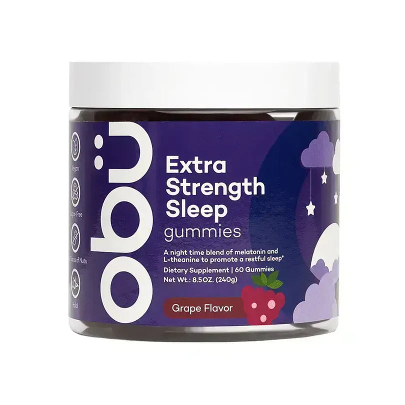 Obu Extra Strength Sleep Gummies - Grape Flavor - 60 Pieces