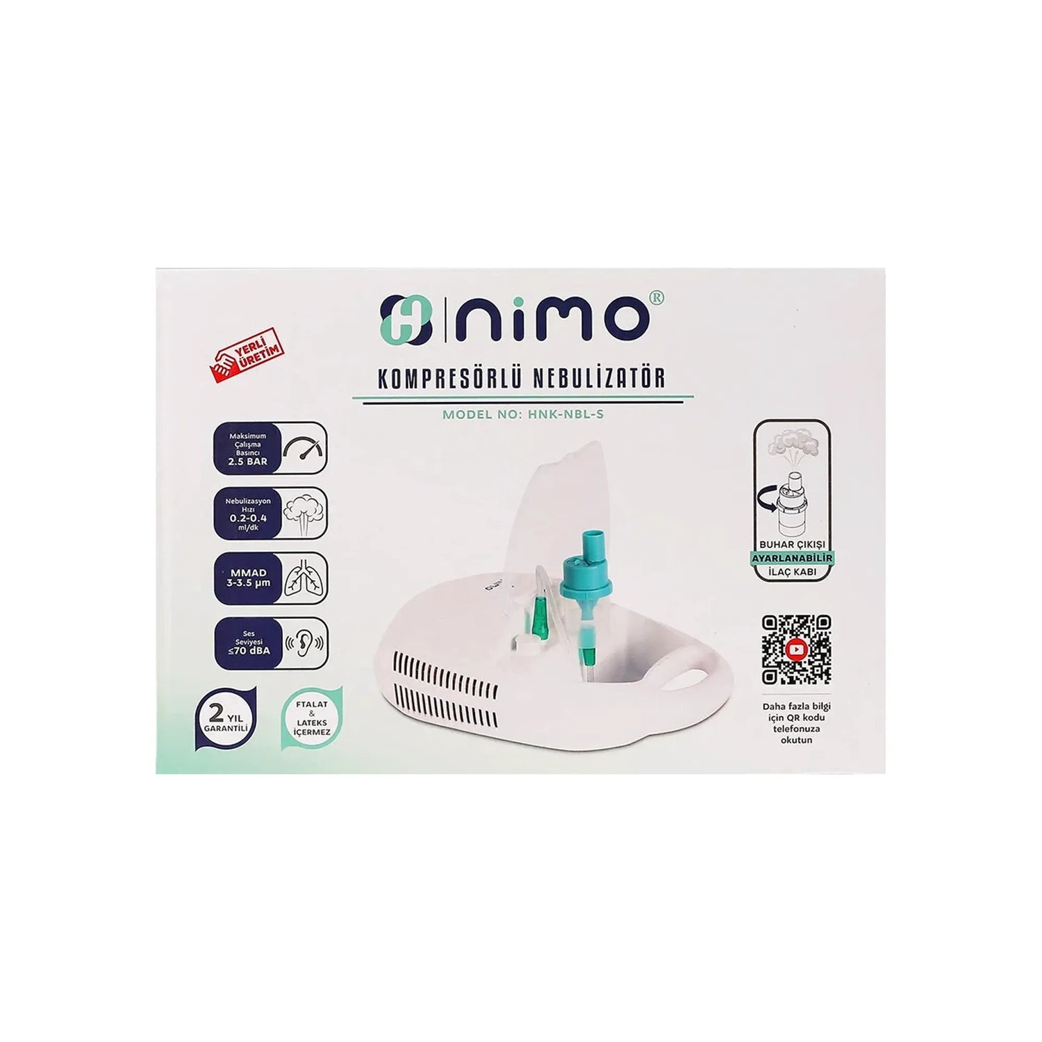 Nimo Compressor Nebulizer, Model HNK-NBL-S - Beauty Vitamins