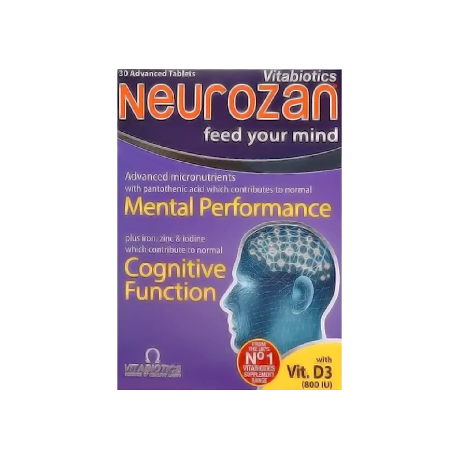 Neurozan by Vitabiotics - 30 Tablets - Beauty Vitamins