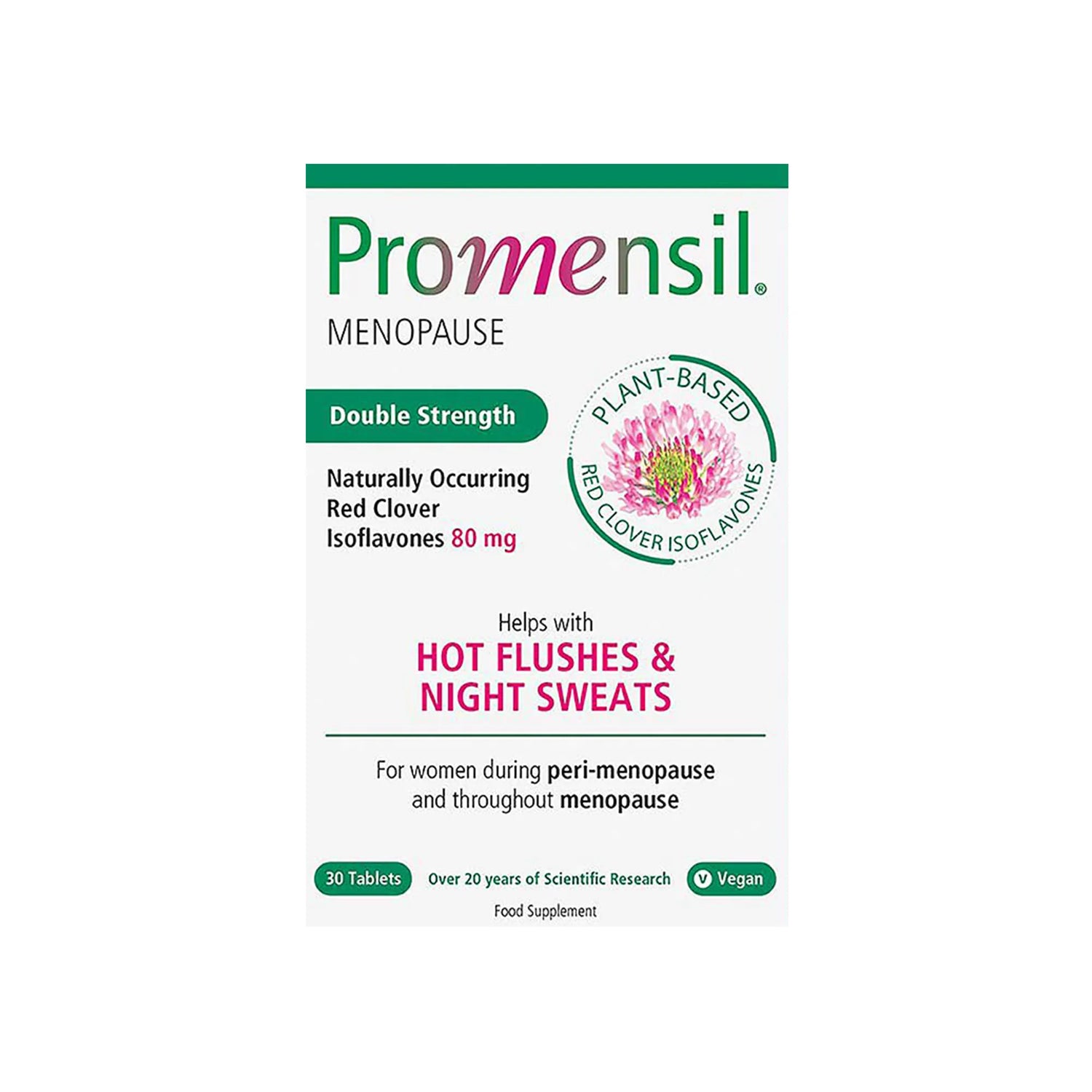 Promensil Menopause Double Strength 80 mg 30 Tabs