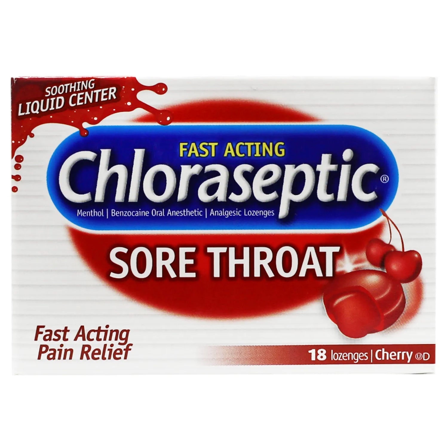 Chloraseptic Cherry Lozenges 18’s – Soothing Throat Comfort