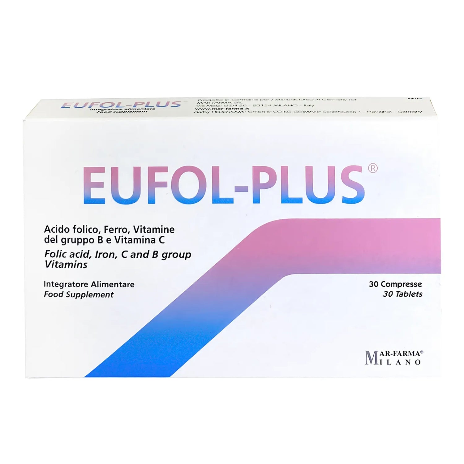Eufol Plus 30's for treating anemia - Beauty Vitamins