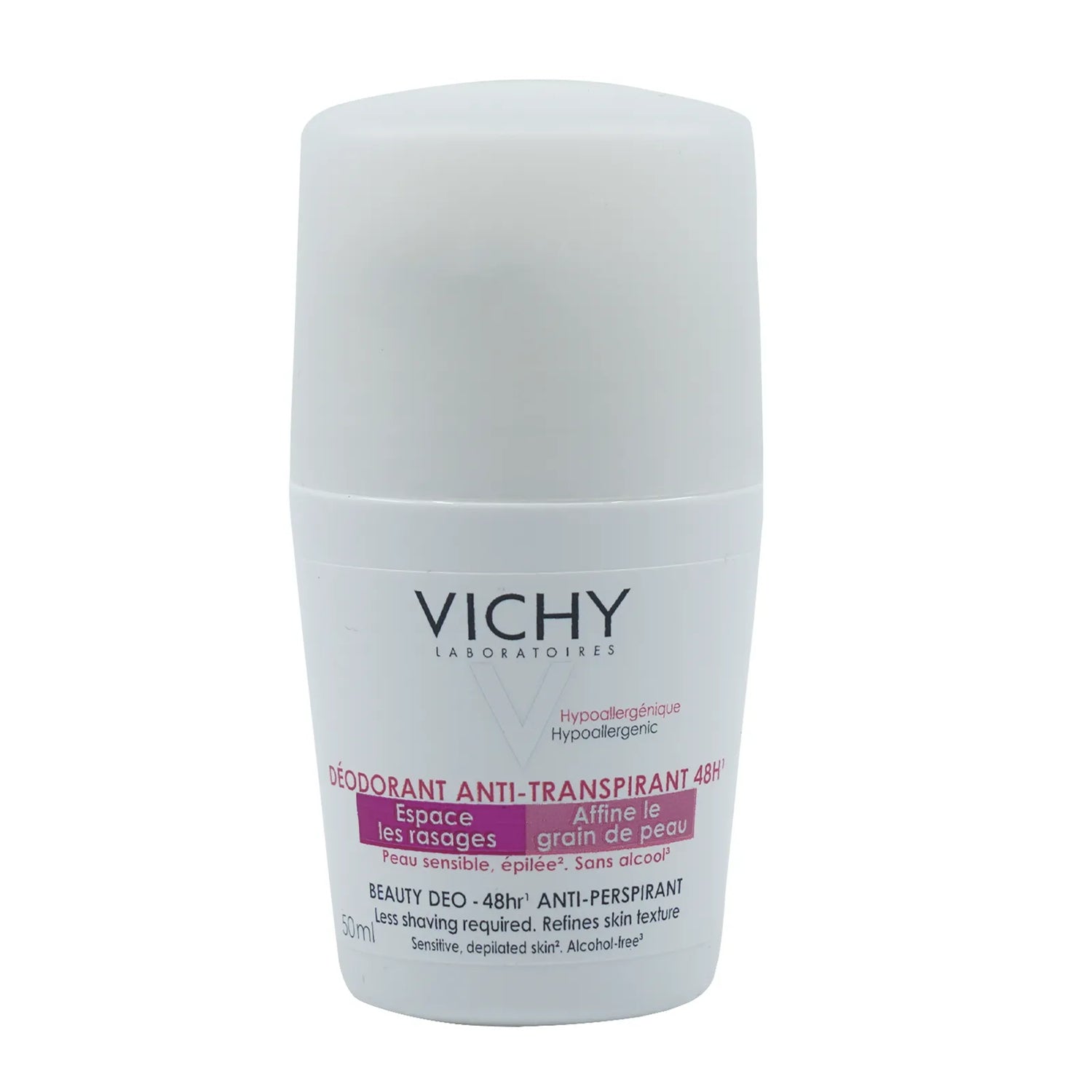 Vichy 48H Beauty Deo Roll-On Anti-Transpirant 50 ml (Pink) - Beauty Vitamins