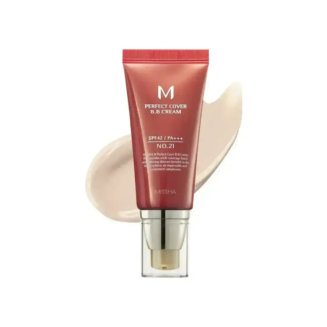 Mishaa M Perfect Cover BB Cream SPF 42 - No.21 Light Beige - 50ml