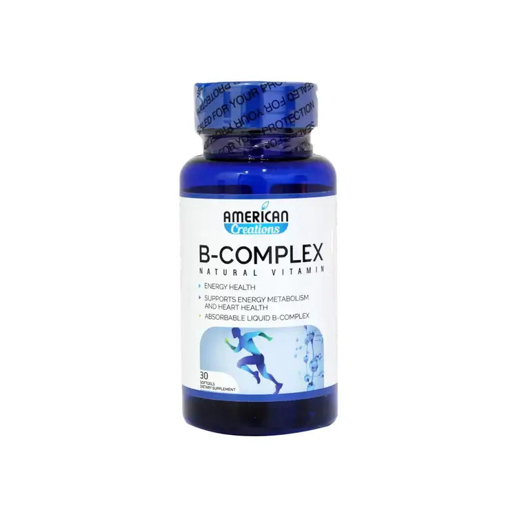 Vitamin B Complex capsules for energy, brain, and immune health