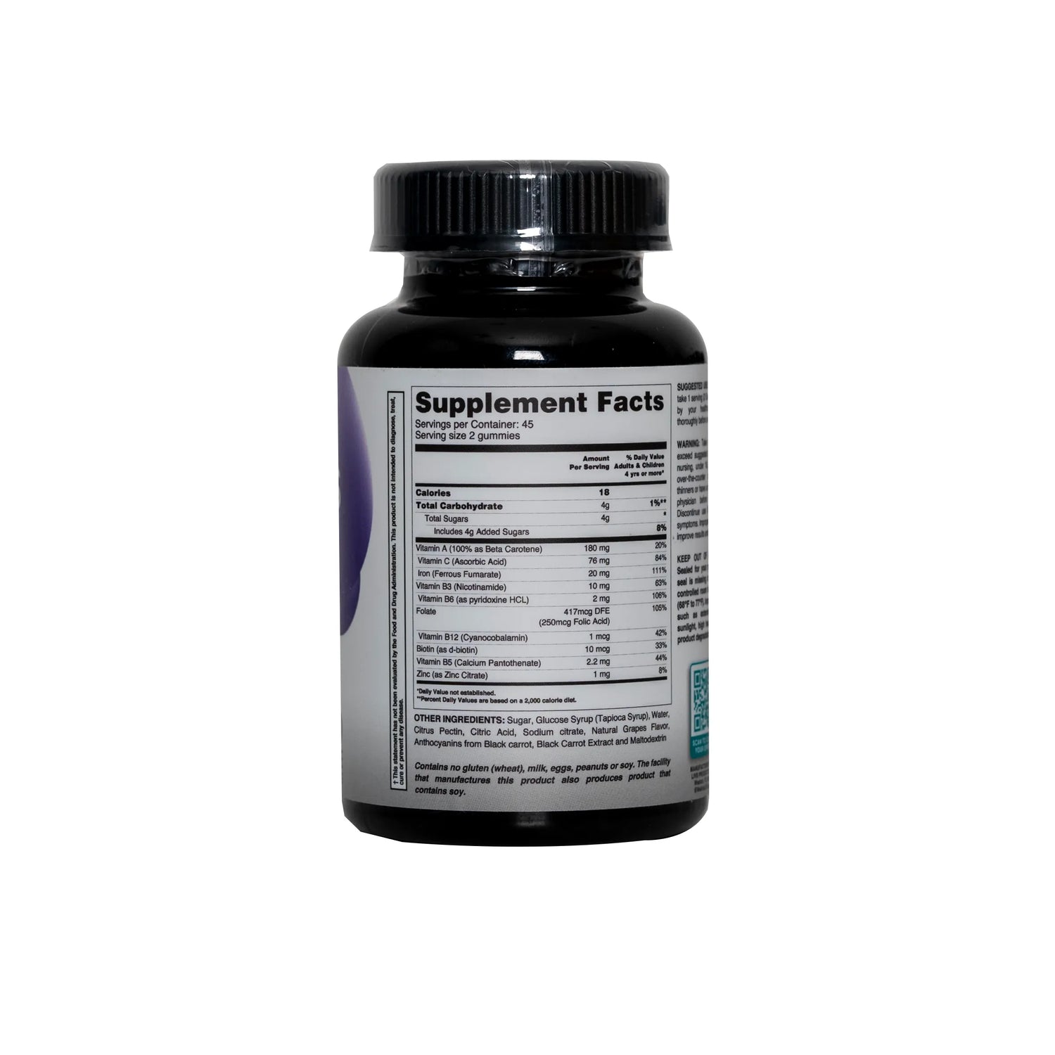 Livs Iron Plus with Grape Flavor 90 Gummies