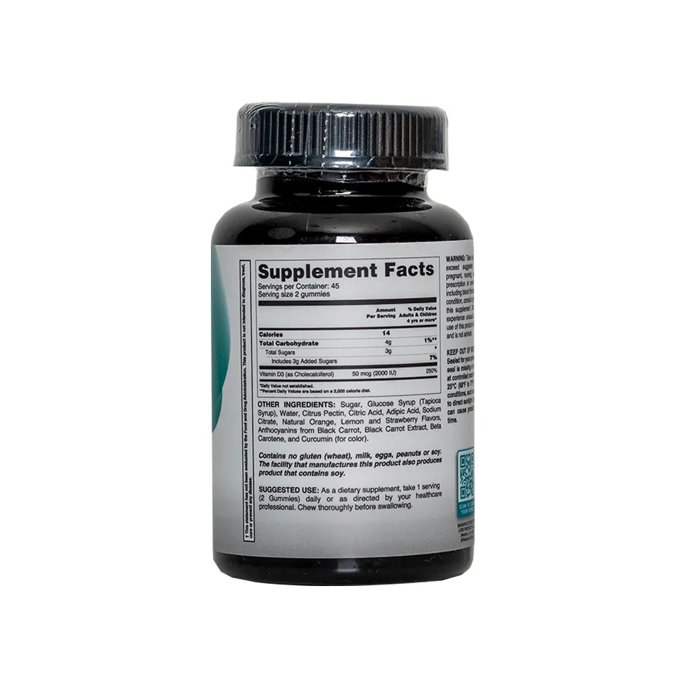 Livs Vitamin D 2000 IU with Mixed Flavor 90 Gummies