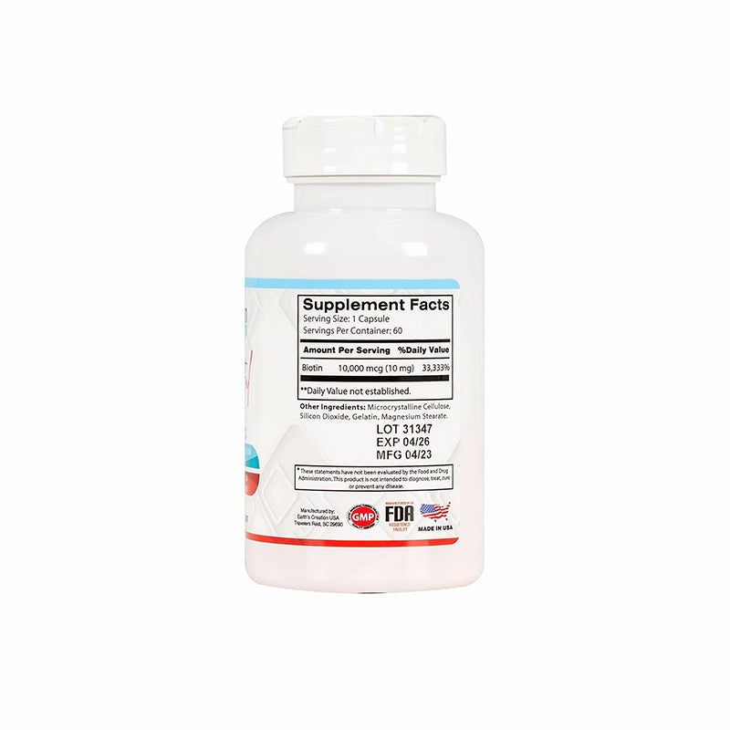 American Creations Beautiful Biotin 10000 mcg 60 Caps - Beauty Vitamins