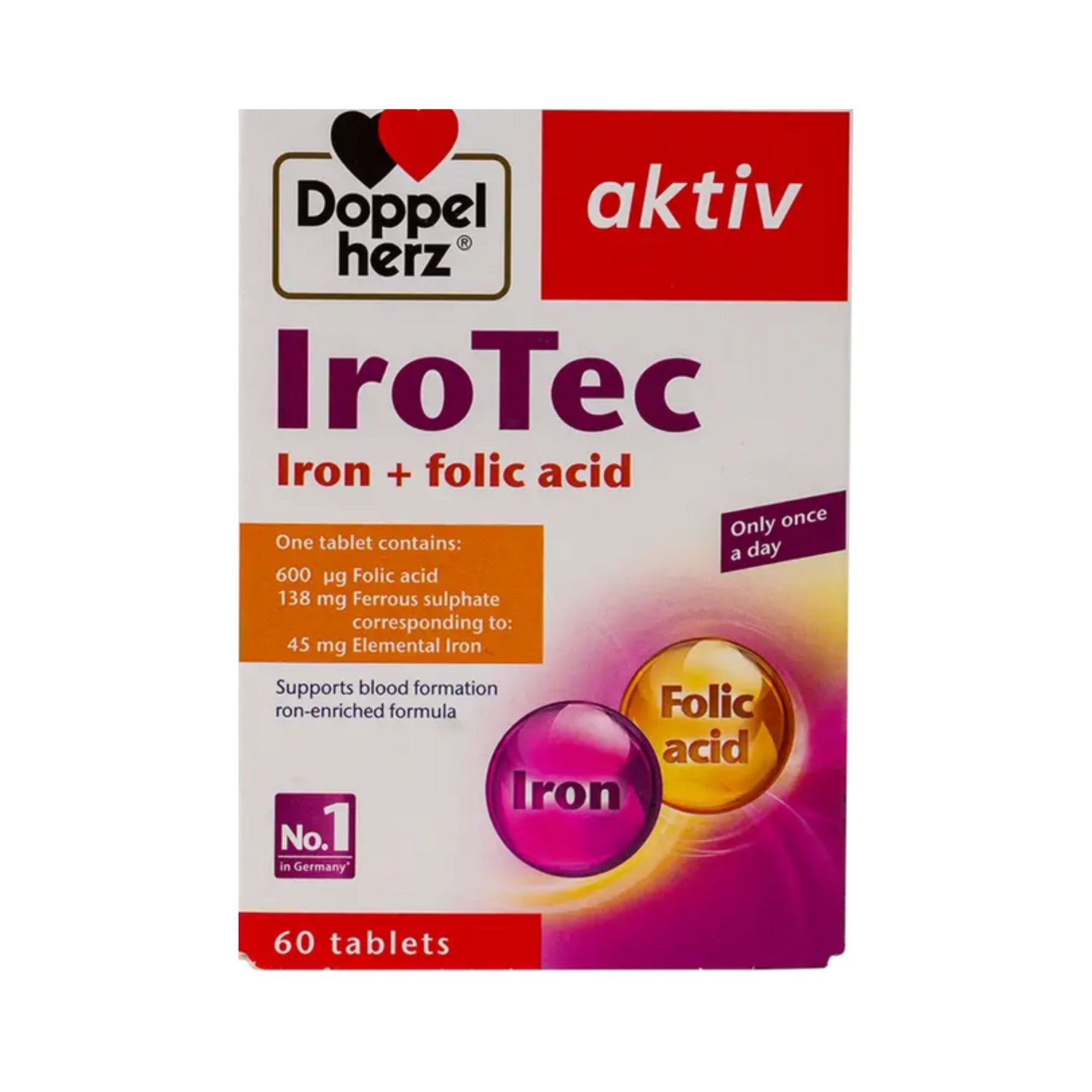 DOPPEL HERZ IROTEC 60 TABLET
