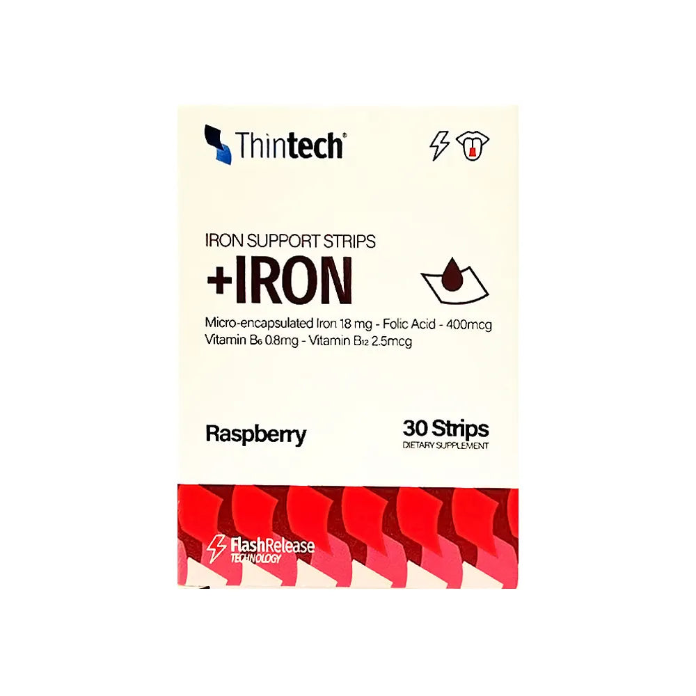 ثين تك شرائط فموية بالحديد (30 شريط)