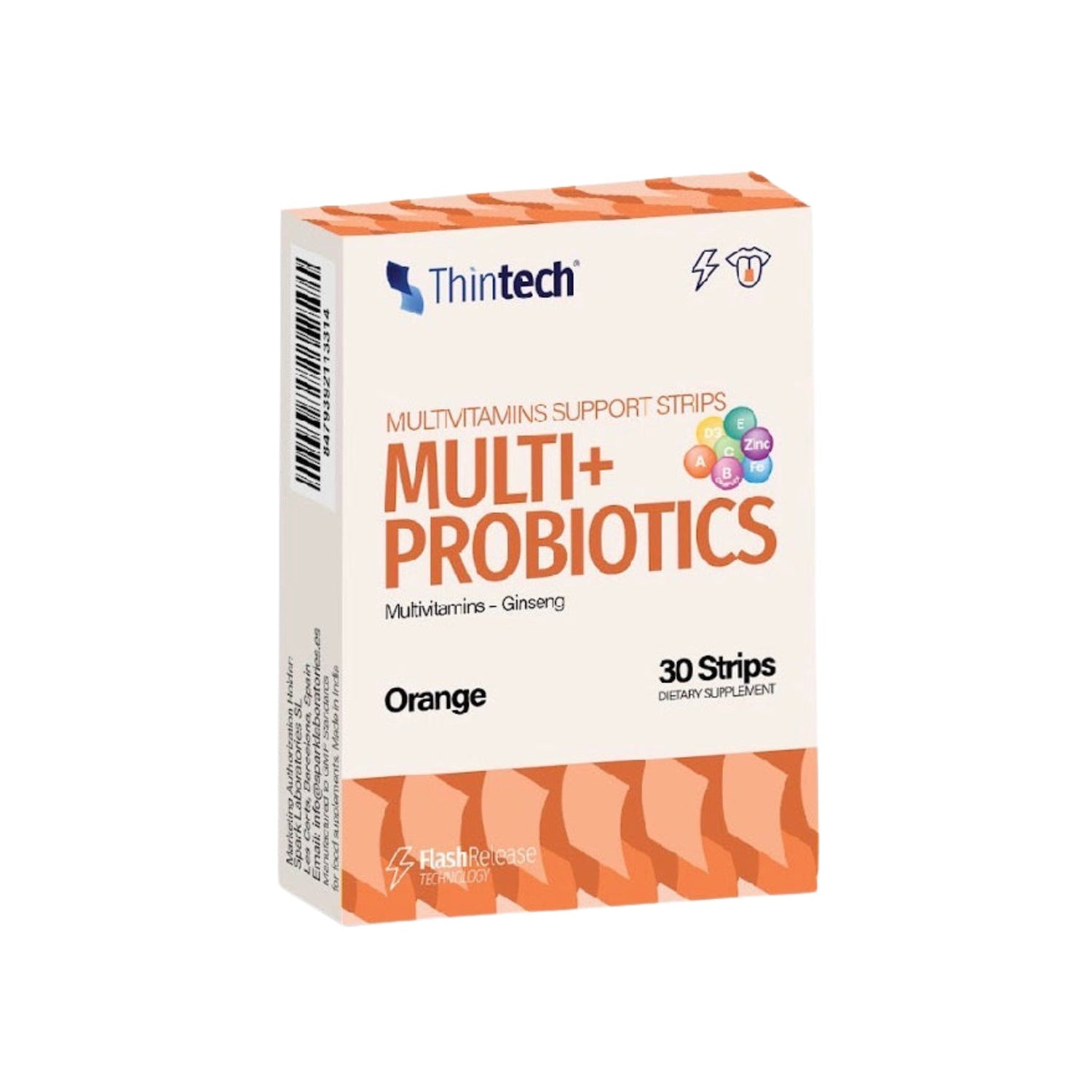 Thintech Multi+Probiotics  30 Oral Strips