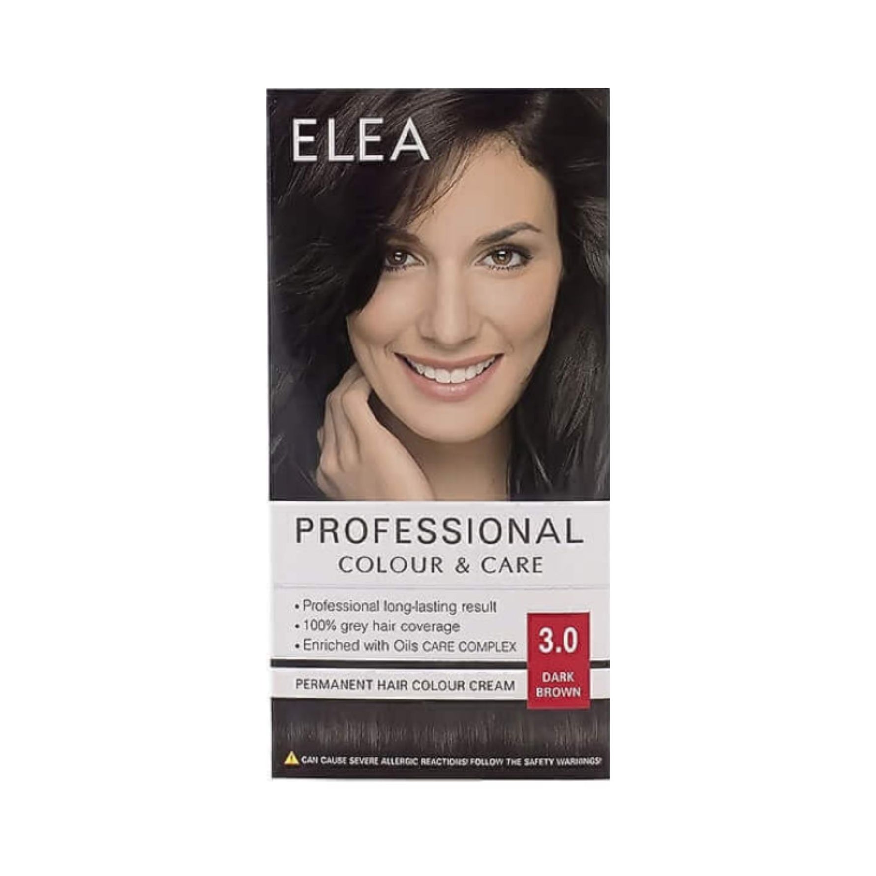 Elea Hair Color Cream 3/0 Dark Brown 123ml - Beauty Vitamins