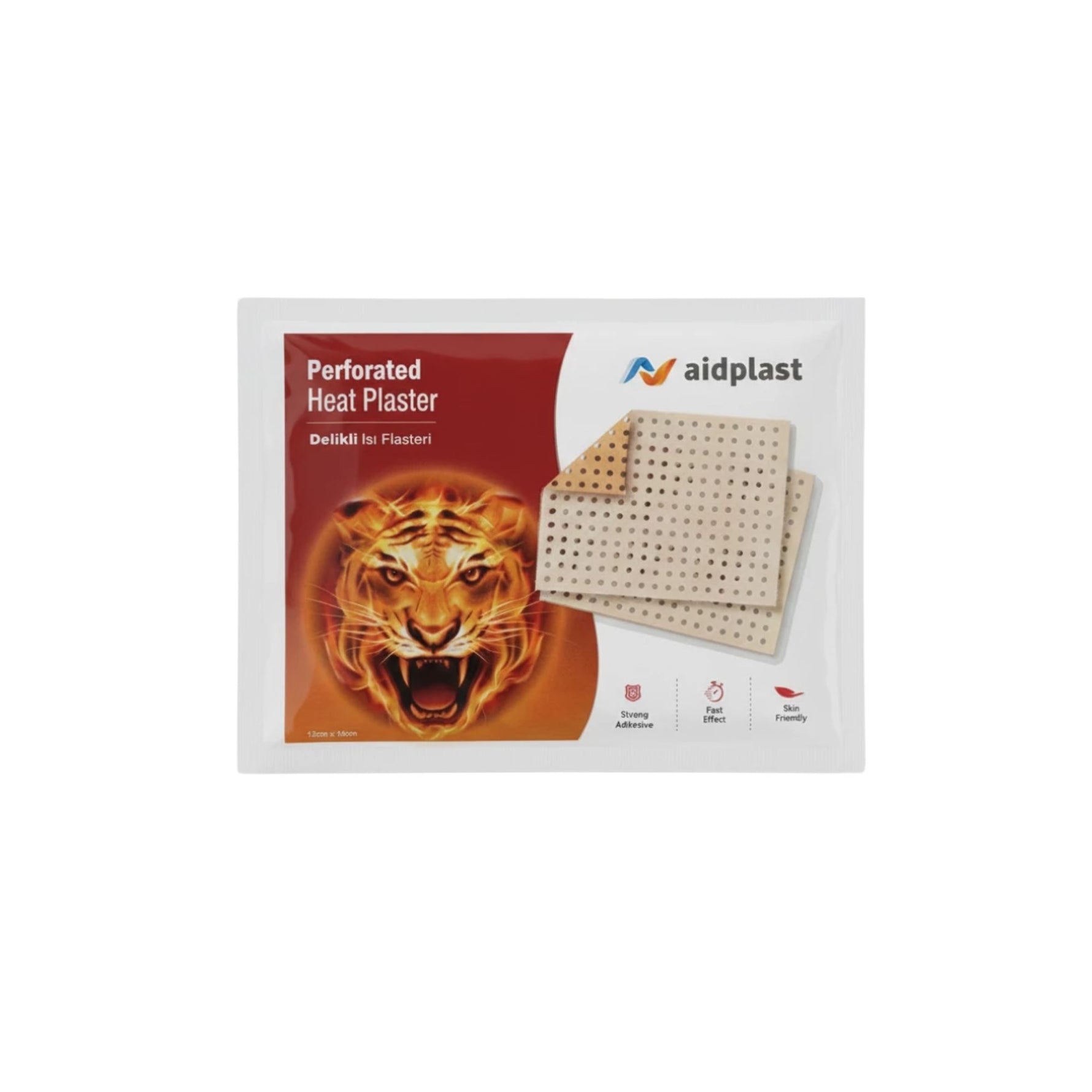 Aidplast Perforated Heat Plaster 12cm X 18cm 1 pcs - Beauty Vitamins