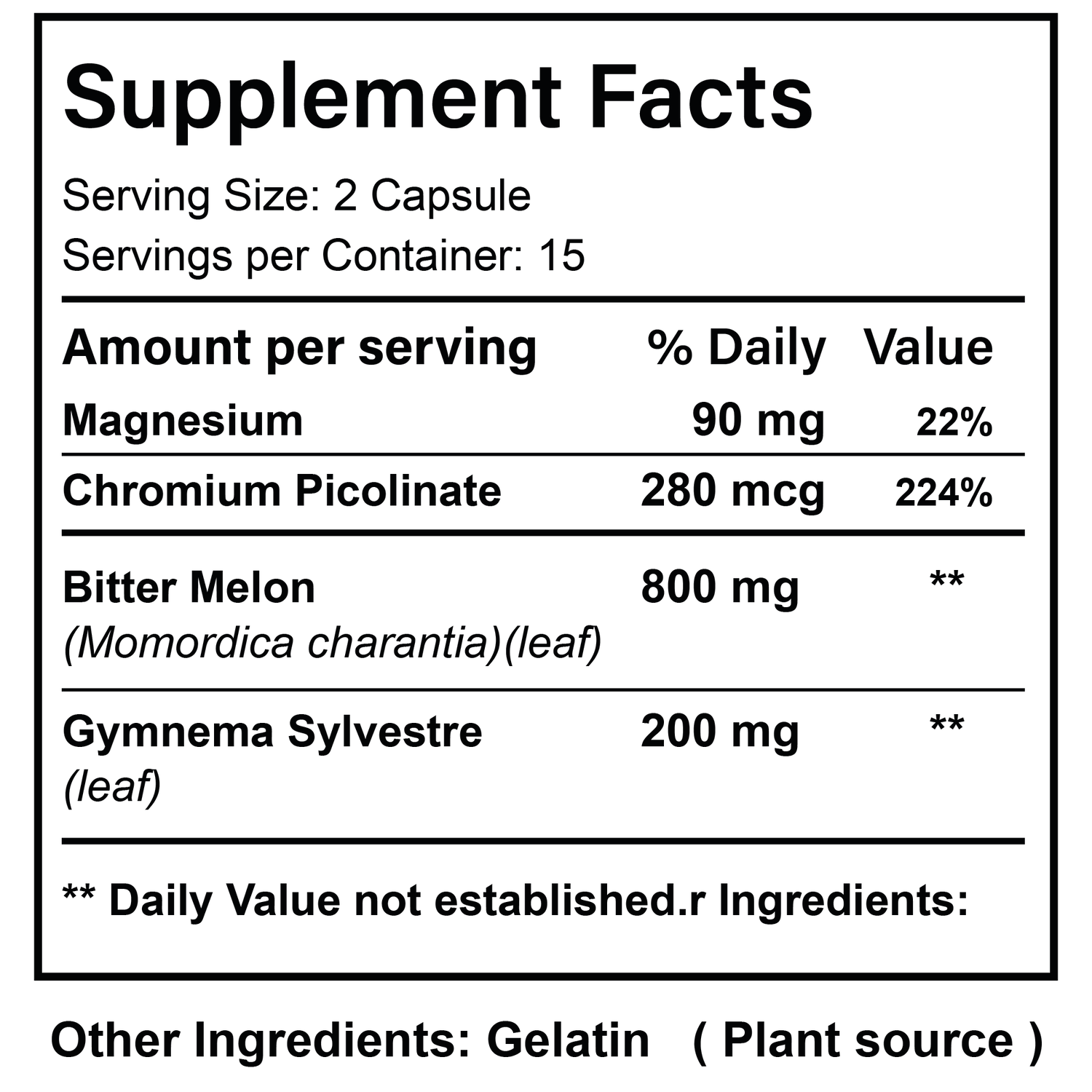 American Creations Natural Glucose Support - 30 Capsules - Beauty Vitamins