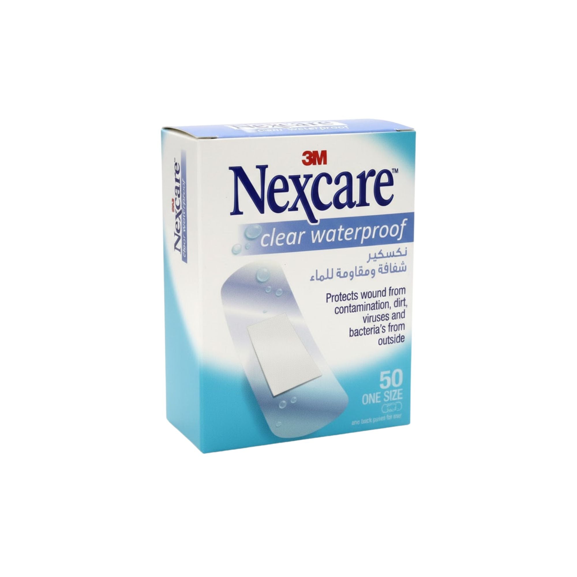 3M Nexcare Clear Water Proof Bandage 50's CWP 50 - Beauty Vitamins