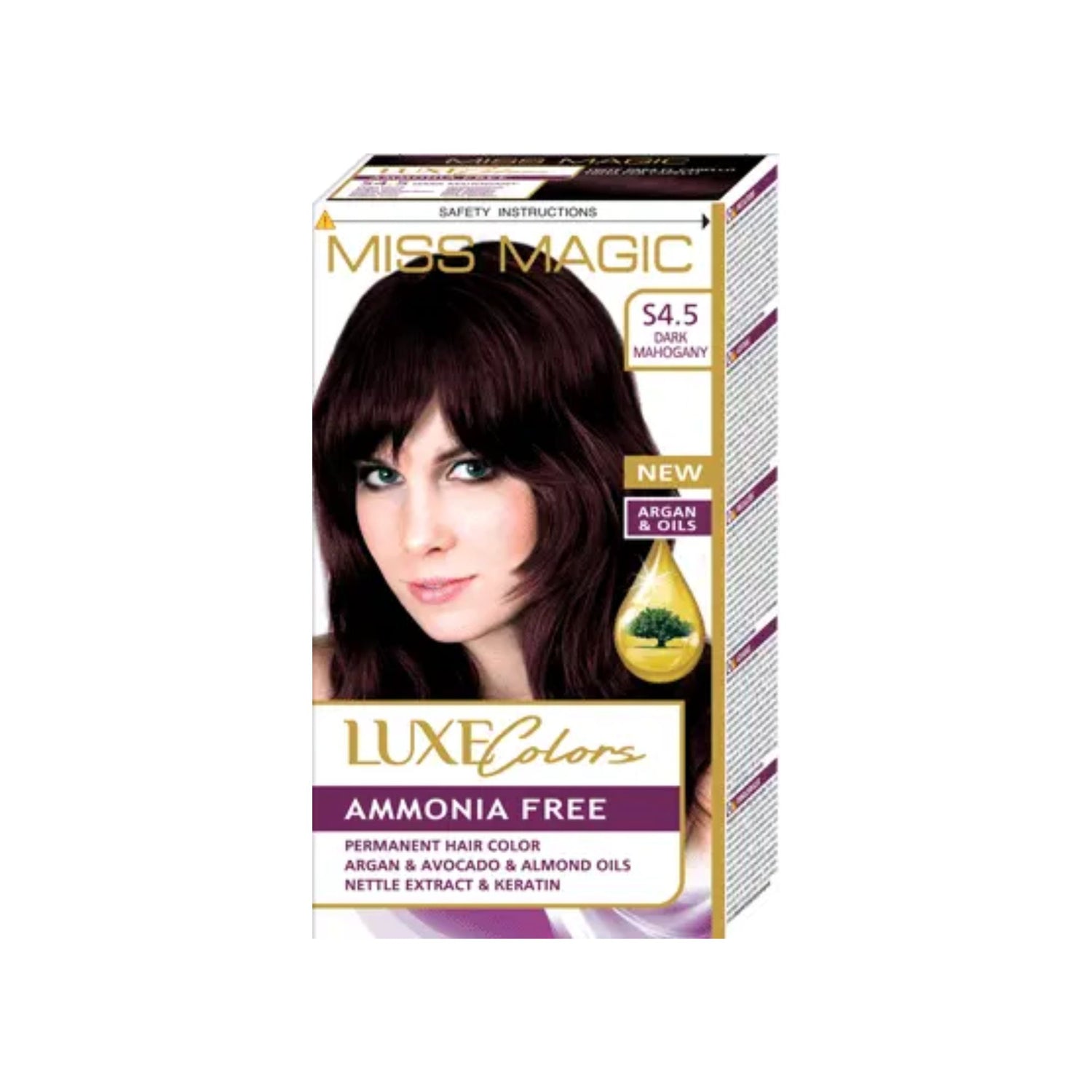 Miss Magic Luxe Hair Colors 4.5 dark Mahogany