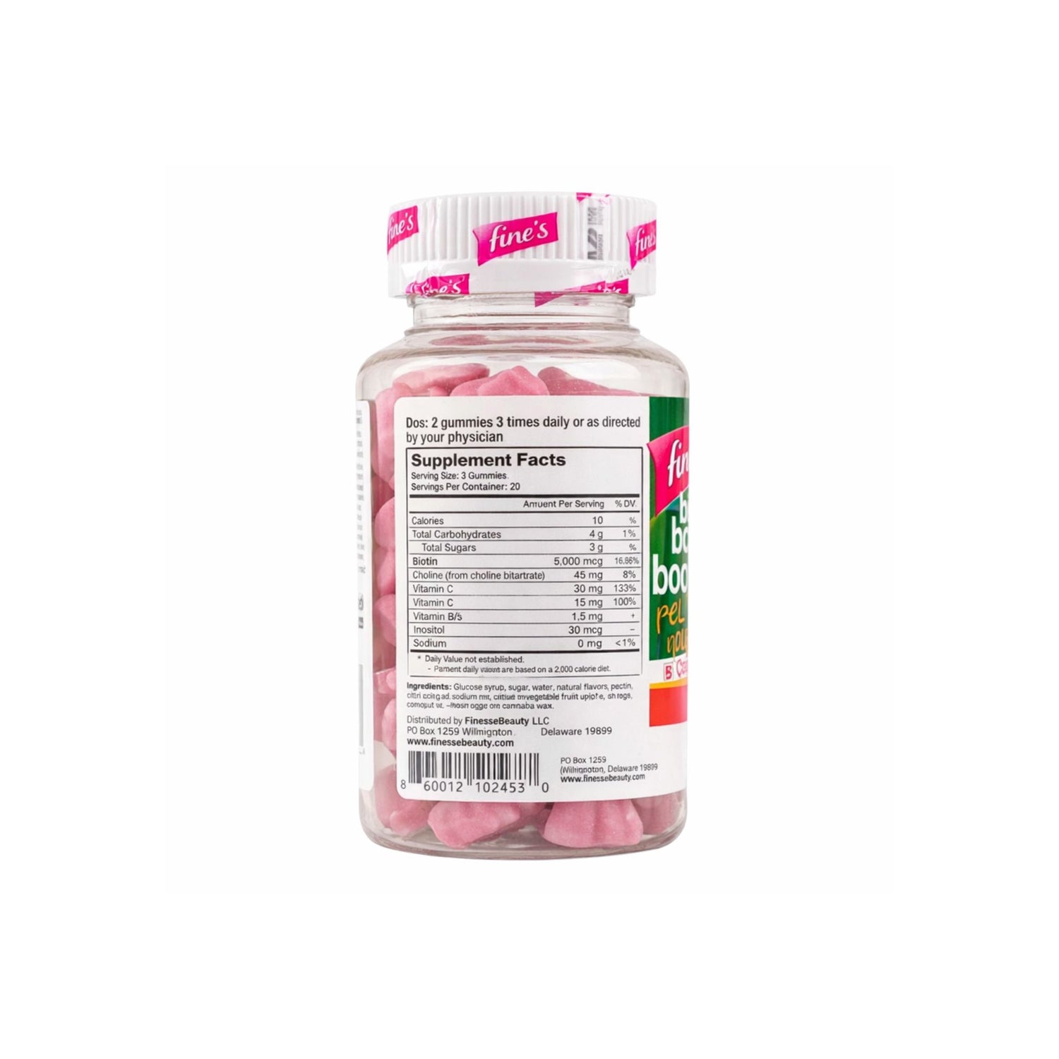 Fine's Bone Booster + K2 + Ca + D3 - 60 Gummies