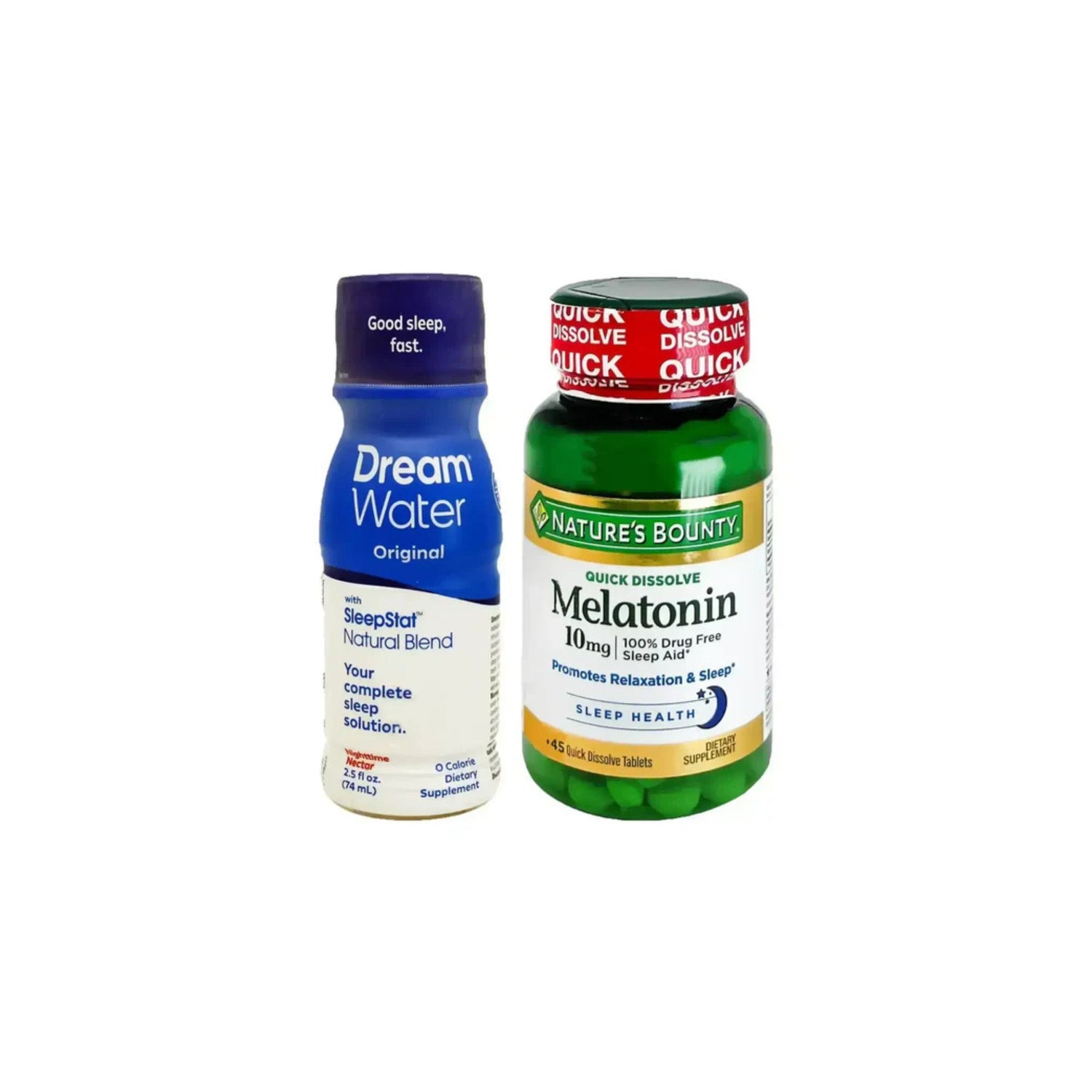 package Nature Bounty Melatonin + Dream Water