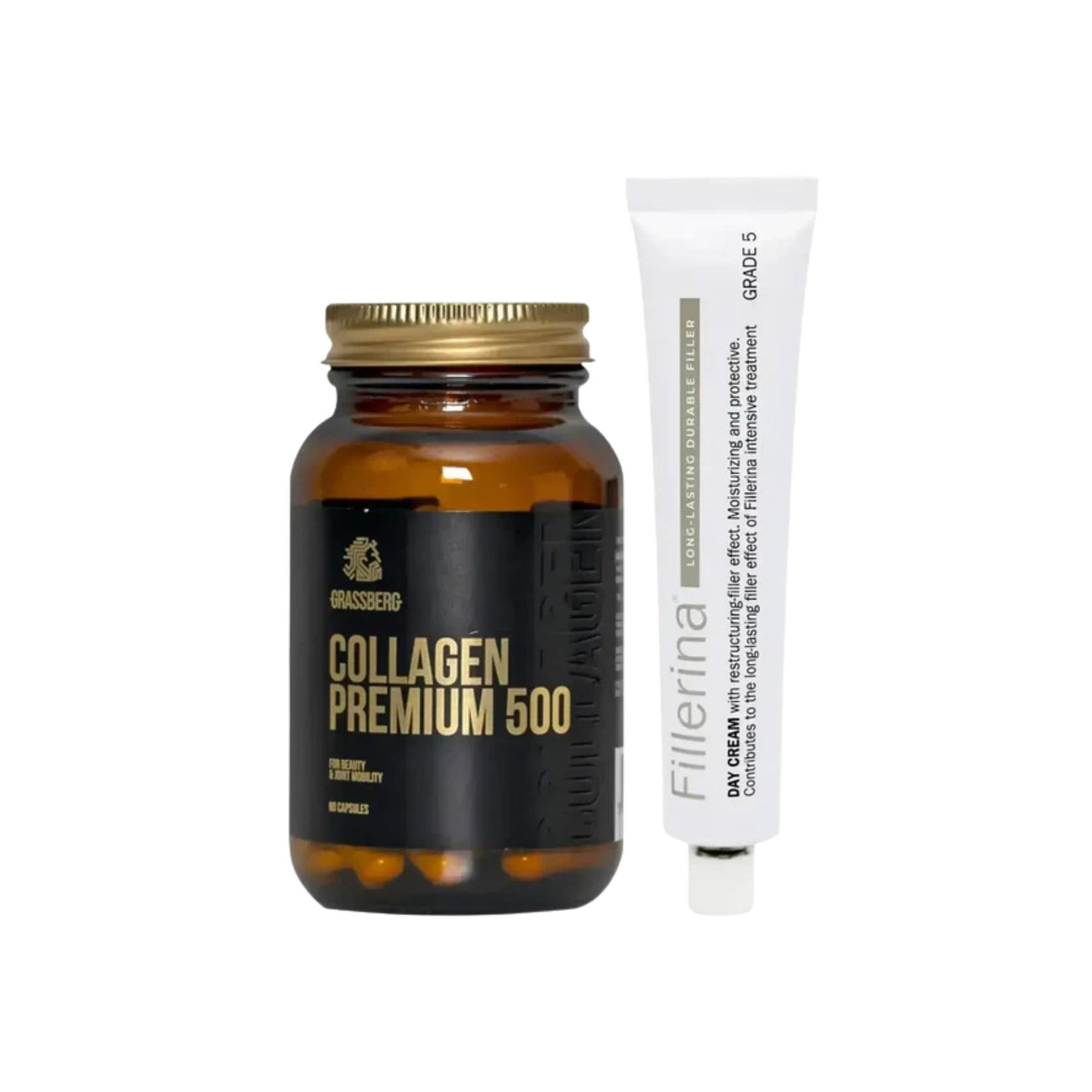 package Fillerina Day Cream Grade 5 + Grassberg Collagen