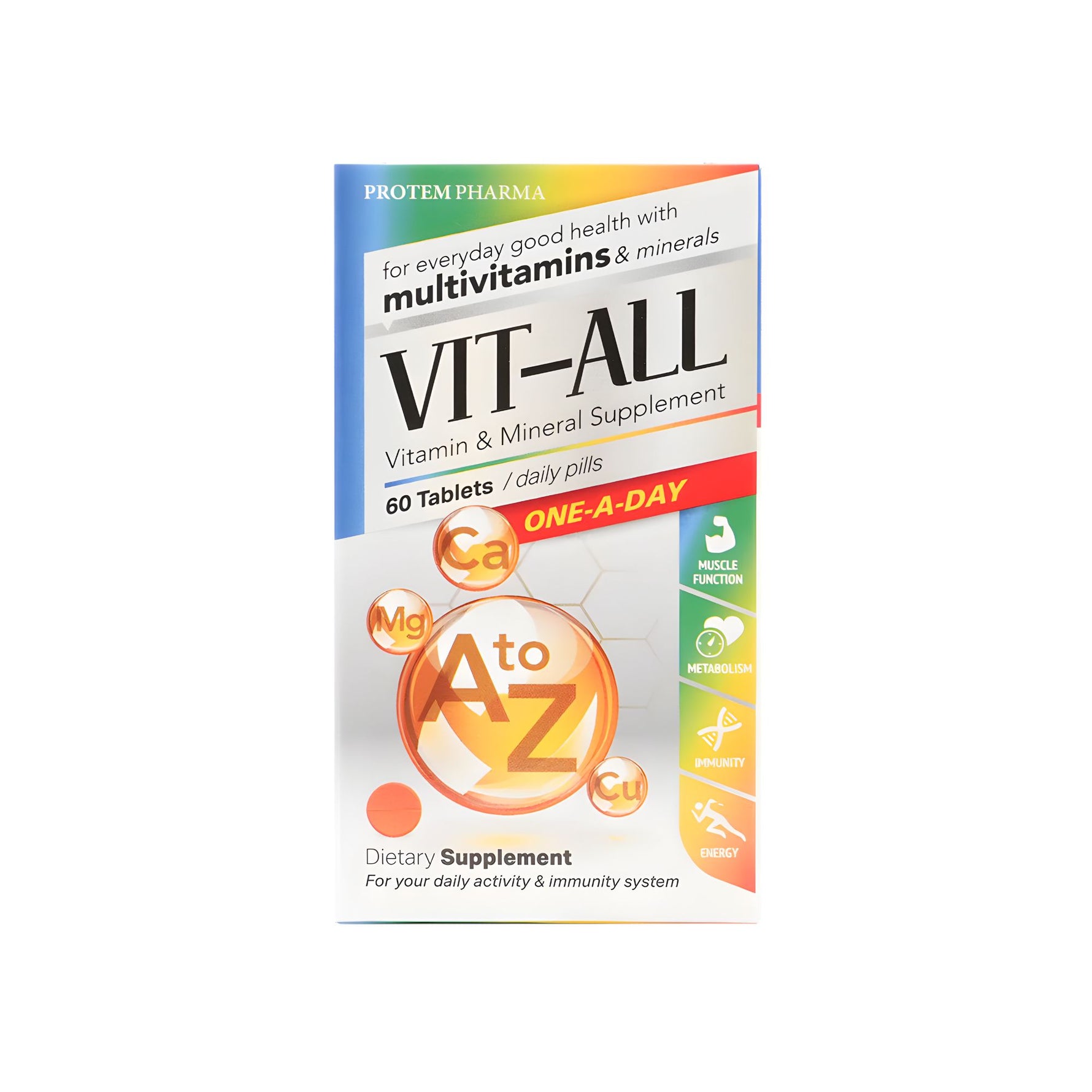 Vit-All Vitamin & Mineral 60 Tablets - Beauty Vitamins