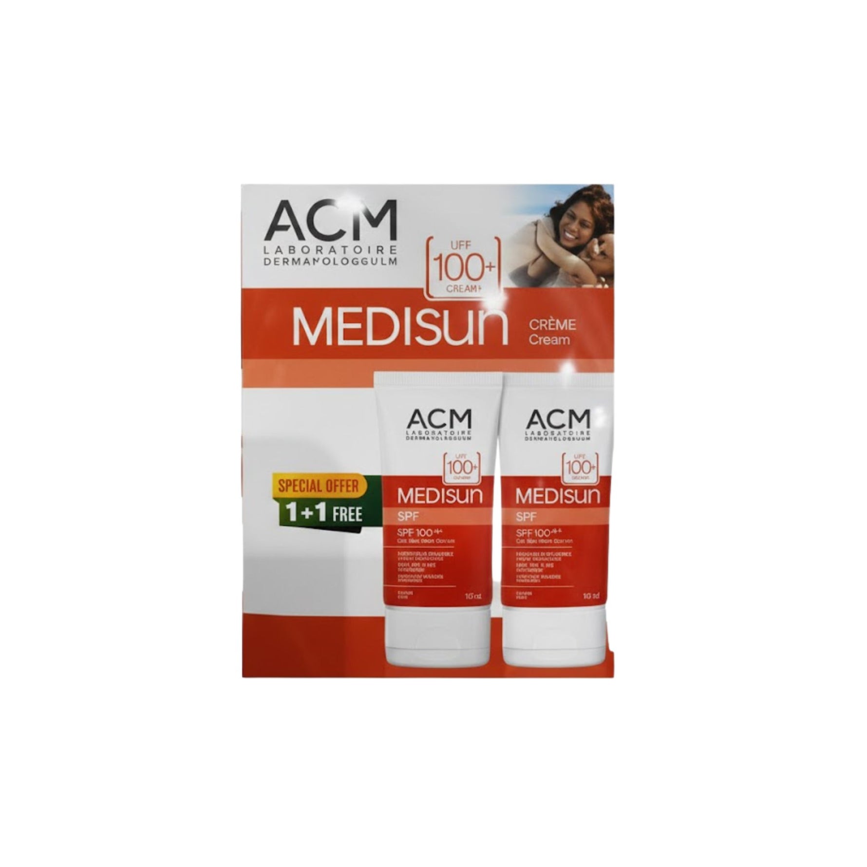 Acm Set Medisun Cream SPF 100+ 40 ml 1+1 Free - Beauty Vitamins