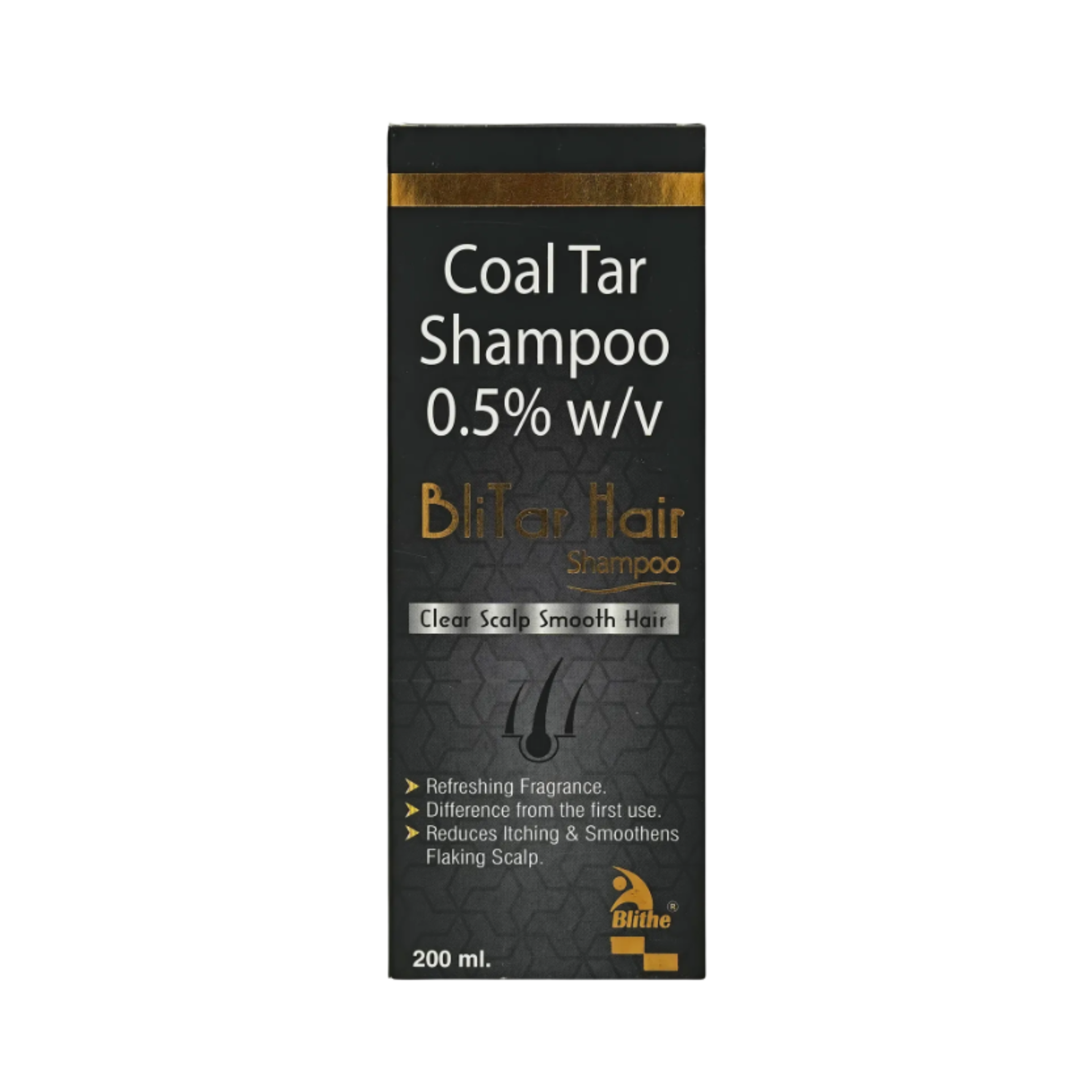 Coal Tar Blitar Hair Shampoo 200Ml - Beauty Vitamins