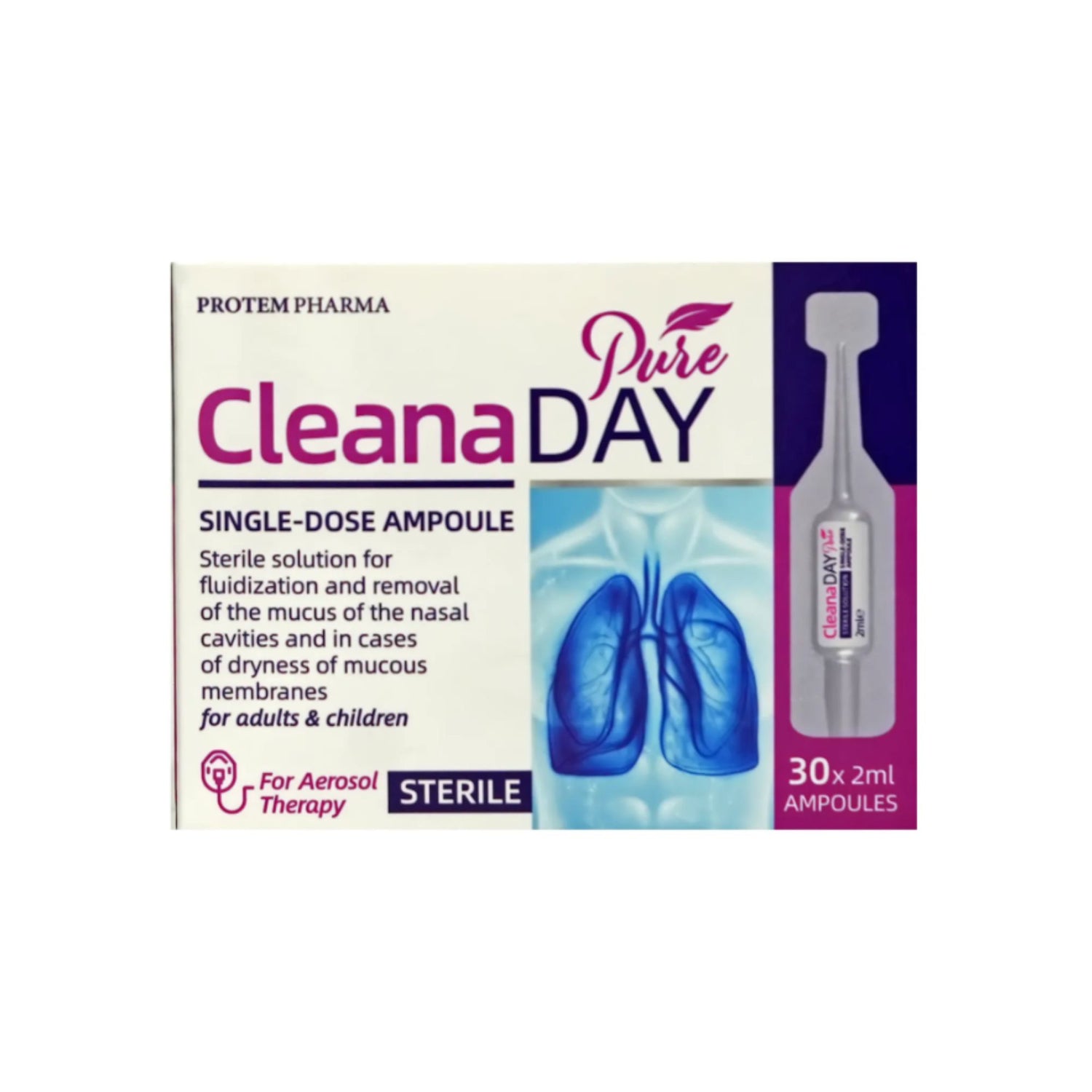 كلينا داي امبولات محلول للكمام 2 مل 30 امبولة