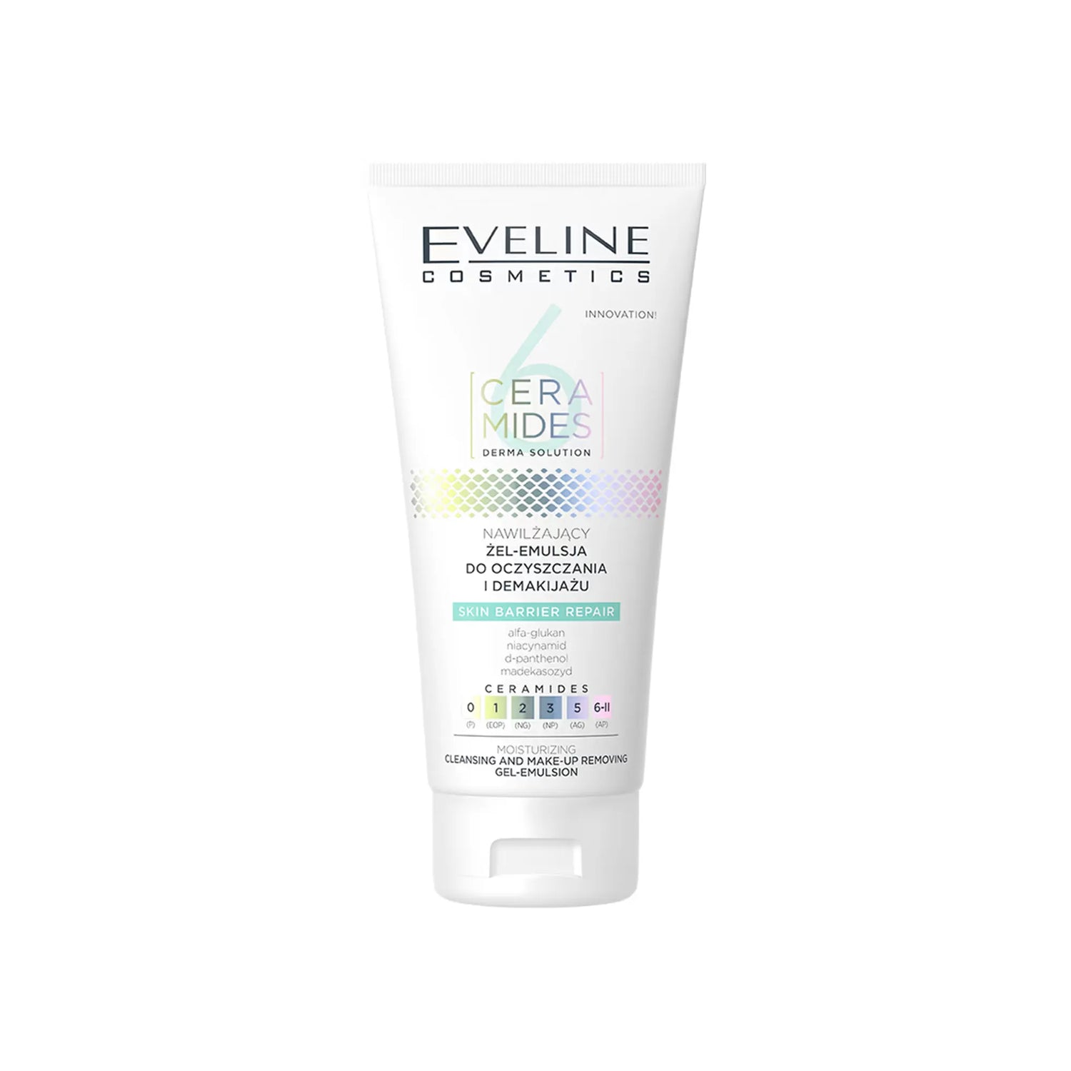 Eveline 6 Ceramides Moisturizing Cleansing And Make-Up Removing Gel-Emulsion 150ml