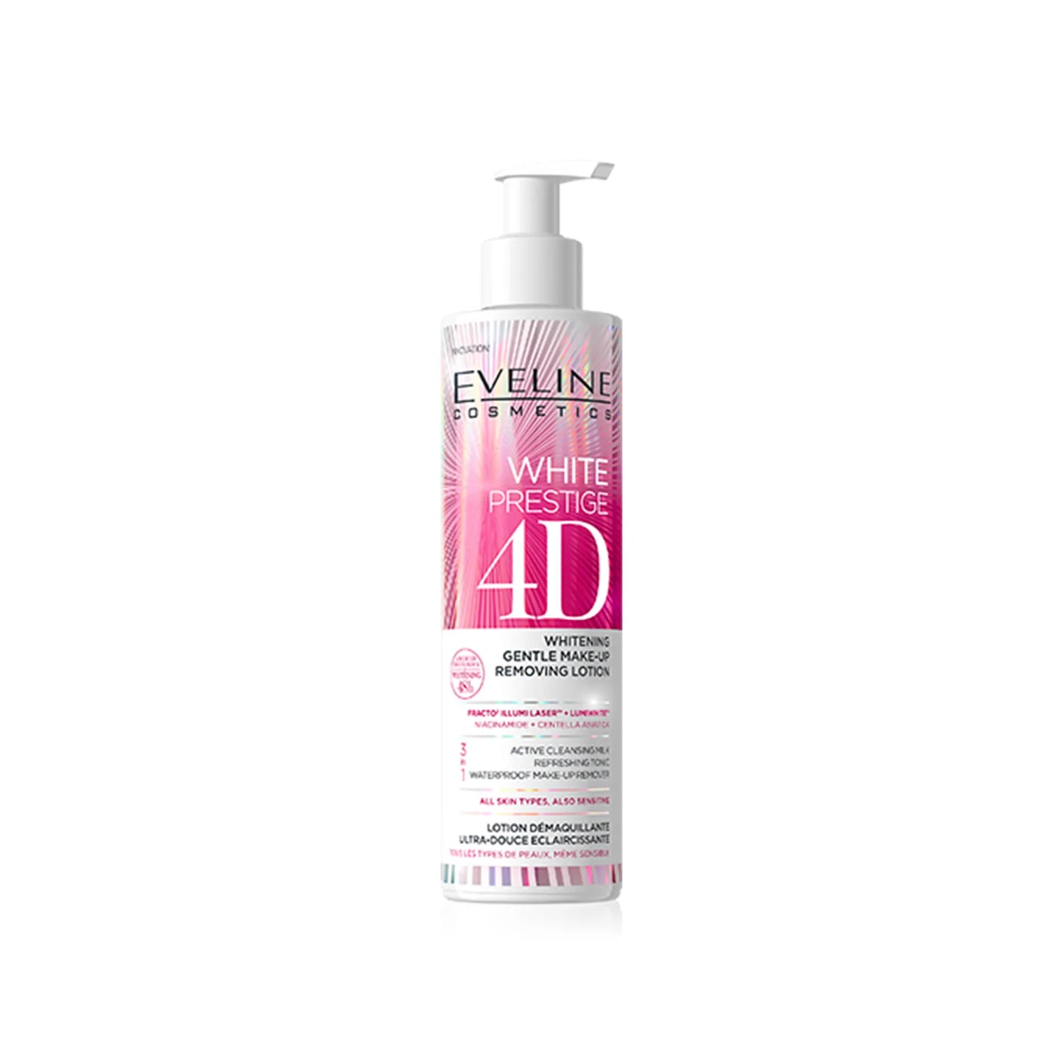 Eveline White Prestige 4D Whitening & Makeup Removal Lotion 245 ml