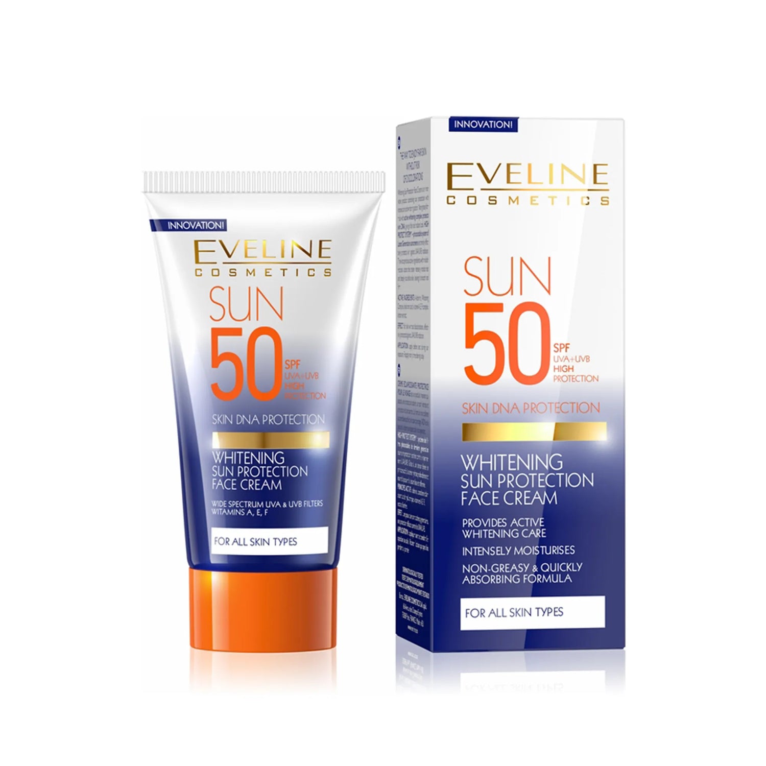 Eveline Sun Care Whitening Cream Spf 50 Face Cream 50ml