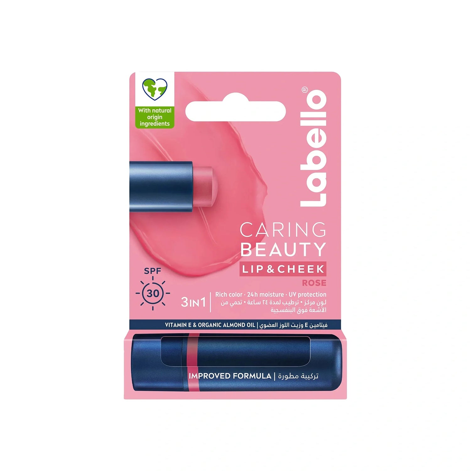Labello Caring Beauty Pink Lip Balm SPF 30 – 4.8 g